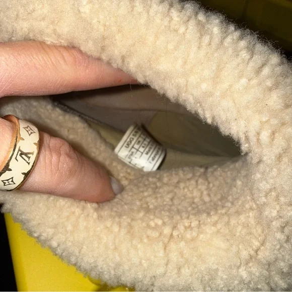 UGG Lynnea Suede Ankle Bootie - Sherpa Fold - Picture 6 of 7